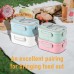 3-Layer Leak-Proof Bento Lunch Box for Adults & Kids, Portable Stackable Food Storage Container with Compartments, Spork & Sauce Cup – Microwave & Dishwasher Safe Model 9038 